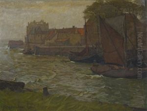 Im Hafen Von Veere by Gustav Schoenleber