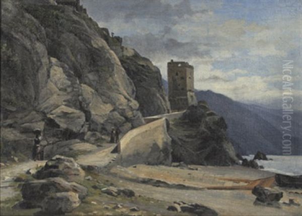 Turm An Der Steilkuste Von La Spezia - view 1