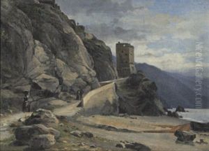 Turm An Der Steilkuste Von La Spezia Turm An Der Steilkuste Von La Spezia