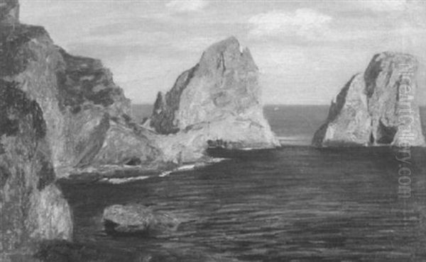 Blick Auf Die Faraglioni-felsen And Der Kuste Capris - view 1