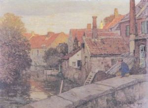 Abend In Brugge by Gustav Schoenleber