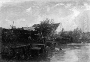 Farms Along A Quiet River Farms Along A Quiet River