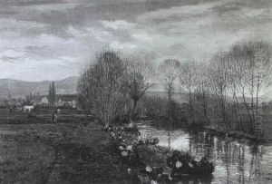 Blick Uber Den Neckar Und Seine Auen Auf Das Kleine Stadtchen Bietigheim