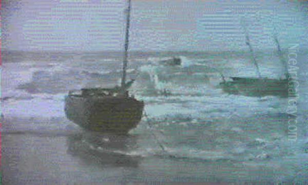 Fischerboote In Der Brandung - view 1