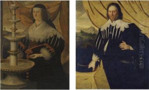Portrait Of A Gentleman Thought To Be William Cooke (born Circa1600), Of Highnam; Portrait Of A Lady, Said To Be His Wife Annerowls Portrait Of A Gentleman Thought To Be William Cooke (born Circa1600), Of Highnam; Portrait Of A Lady, Said To Be His Wife Annerowls