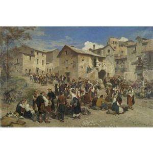 Market In Sarajevo by Alois Schoenn