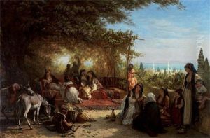 Istanbul'da, Eglenen Osmanli Sarayli Kadinlar by Alois Schoenn