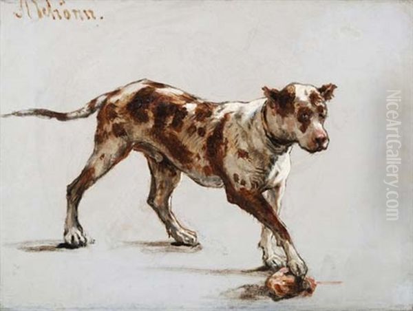 Deutsche Dogge (preliminary Study For Der Kohlmarkt In Wien) - view 1