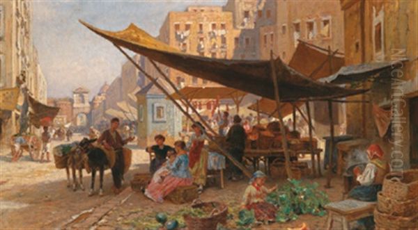 Markttag An Der Porta Capuana, Neapel - view 1