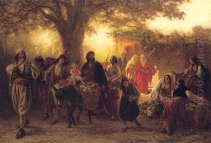 The Grape Harvest by Alois Schoenn