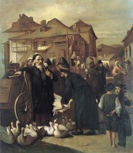 Ganse Markt In Krakow by Alois Schoenn