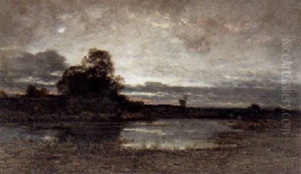 Evening River Landscape - view 1