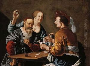The Card Sharps by Aelbert Jansz van der Schoor