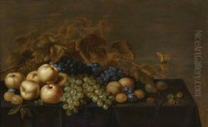 Still Life With Grapes, Plums And Other Fruit On A Table Still Life With Grapes, Plums And Other Fruit On A Table