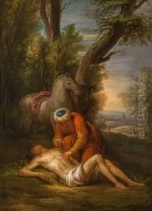 Der Gute Samariter by Josef Schopf