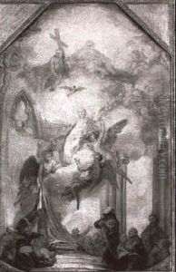 Himmelfahrt Mariae (entwurf Fur Ein Deckengemalde) by Josef Schopf