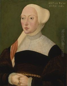 Portrait Of A Woman, Bust-length by Hans Schoepfer the Elder