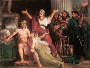 Meleager's Wife Beseeching Him To Take Up Arms Meleager's Wife Beseeching Him To Take Up Arms