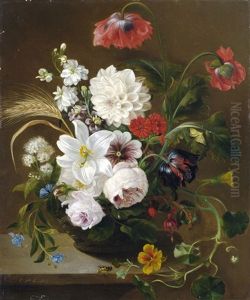 Prachtiges Stilleben Mit Sommerblumen