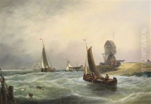 Sturmische See An Hollandischer Kuste by Johannes Christiaan Schotel