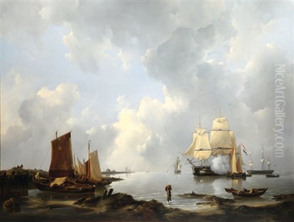 Bateaux Hollandais Au Mouillage - view 1