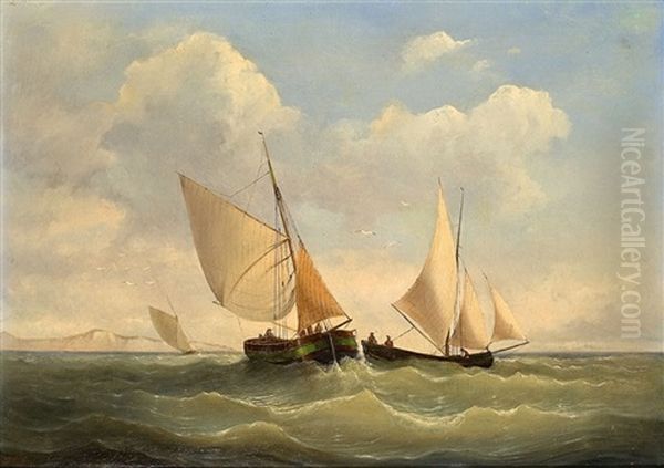 Segelboote Vor Einer Kuste - view 1