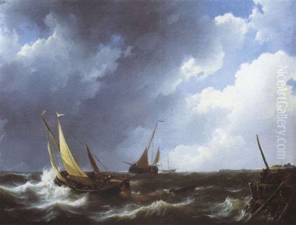 Bateaux Dans La Tempete - view 1