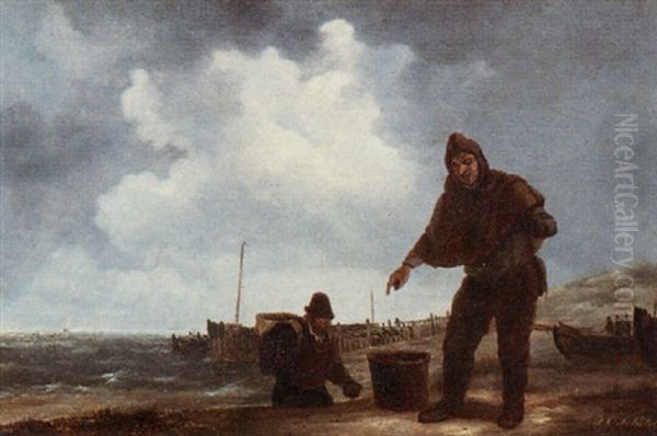 Fishermen Bringing In The Catch - view 1