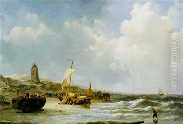 Fishing Boats At Low Tide - view 1