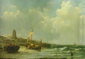 Low Tide by Johannes Christiaan Schotel
