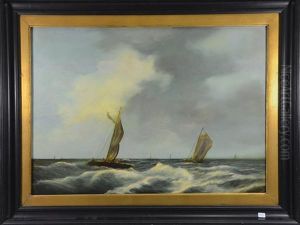 Marine by Petrus Jan (Johannes) Schotel