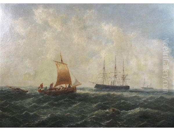 Shipping Off A Coast - view 1