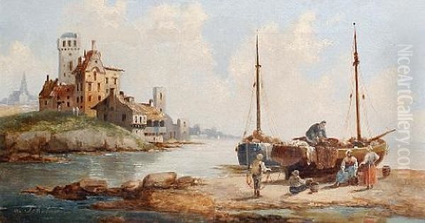 Unloading The Catch (+ Fishing On A Lake; Pair) - view 1