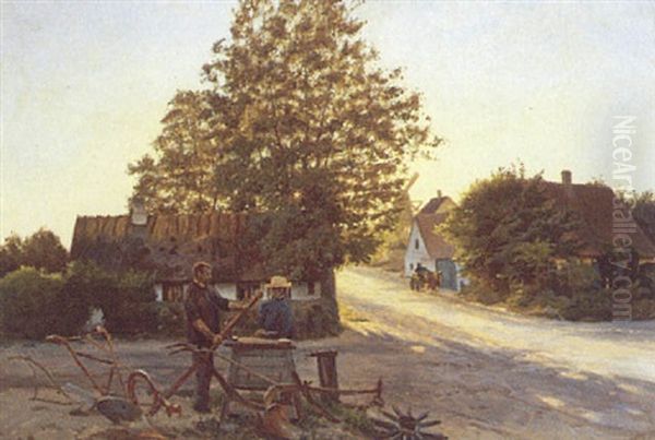 Torpmagle Molle. Landsbyparti Med Personer - view 1