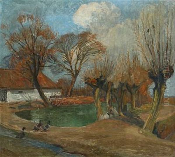 Langs Med Lunden (autumn Day In A Village) - view 1