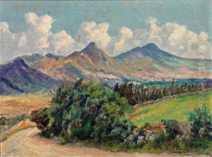 Landschaft Mit Blick Auf Das Seengebiet In Trans-patagonien by Pablo (Poul) Schouboe