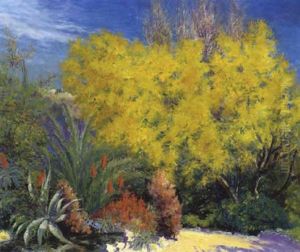 Bluhende Mimosen by Pablo (Poul) Schouboe