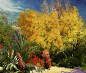 Nar Mimoserne Blomstre by Pablo (Poul) Schouboe