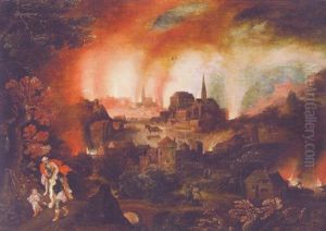 Aeneas Carrying His Father From Burning Troy