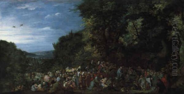Christus Wunder Wirkend In Einer Waldlandschaft - view 1