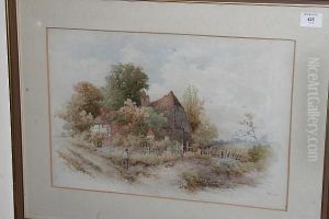Figures By A Cottage Figures By A Cottage