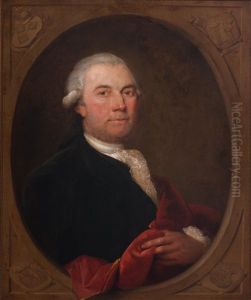Portrait Of A Distinguished Gentleman With A Red Mantle