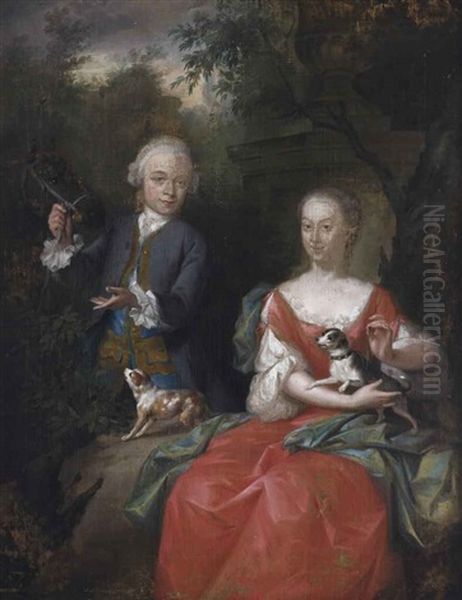 Portrait Of Ocker Gevaerts (1735-1807), Lord Of Geervliet, Simonshaven And Biest, And His Sister Johanna Gevaerts (1733-1779), Son And Daughter... - view 1