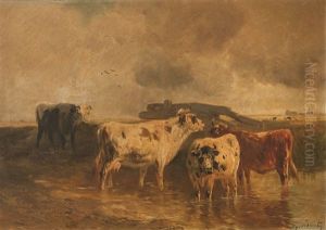 Ganado En El Agua by Henry Schouten