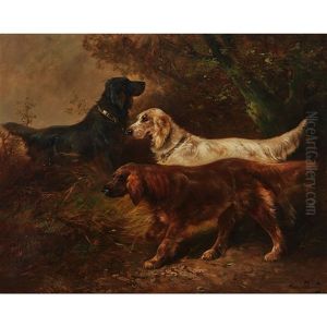 Retrievers In A Landscape