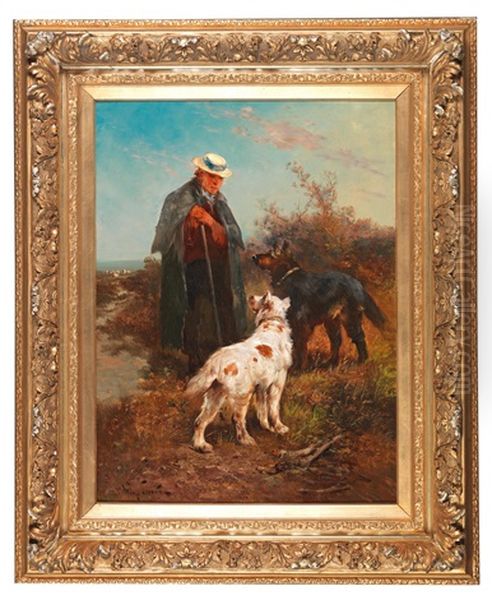 Shepherd With Dogs - view 1