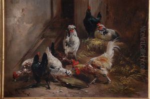 Scenes De Poulailler (2 Works) by Henry Schouten