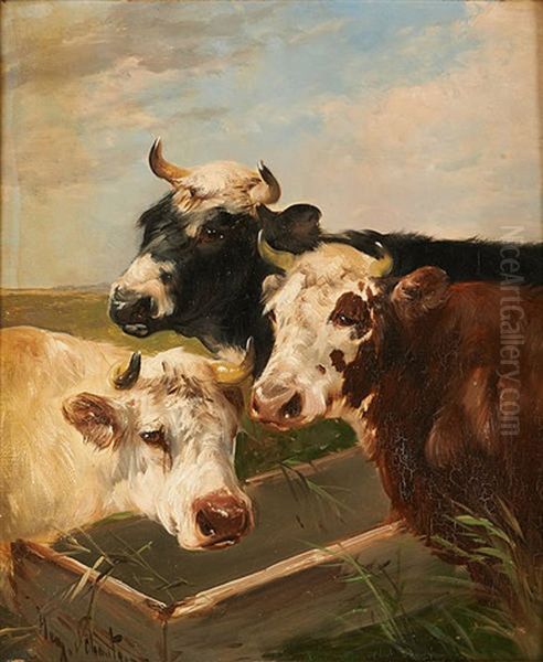 Trois Vaches A L'abreuvoir - view 1