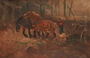 Debardage En Foret by Henry Schouten