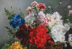 Still Life Of Flowers by Henry Schouten